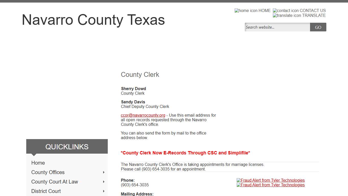 Navarro County, Texas